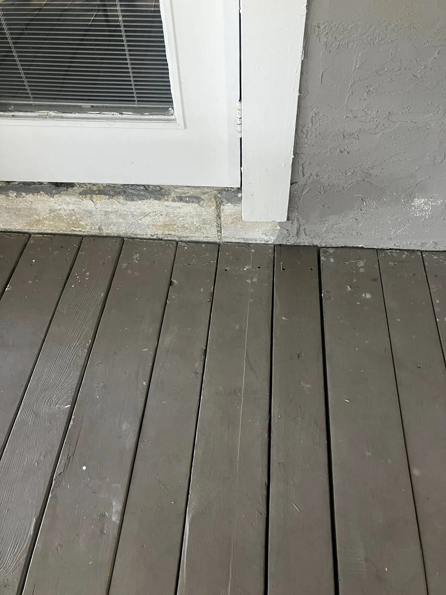 Exterior deck door
