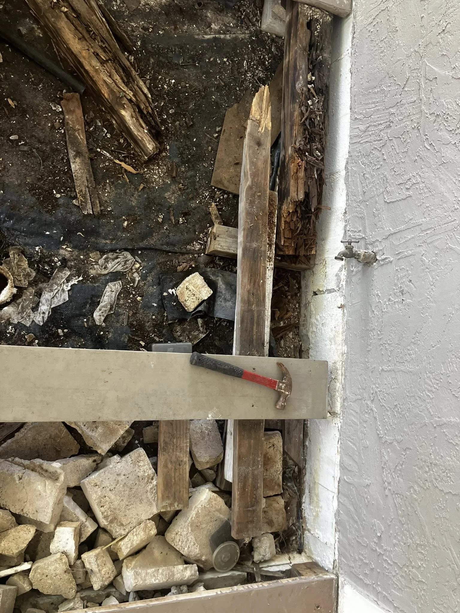 Gutter installation on roofline