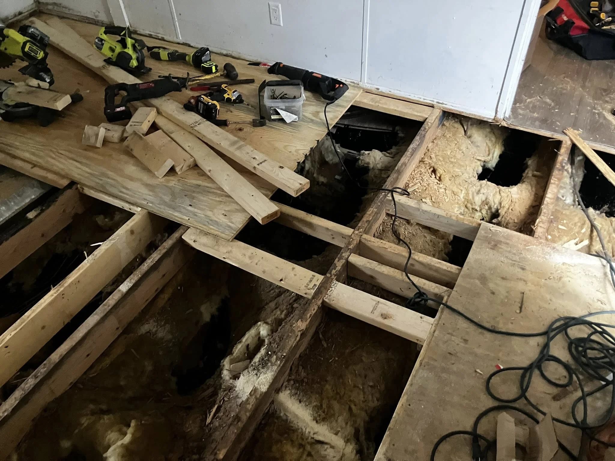 Floor joist framing