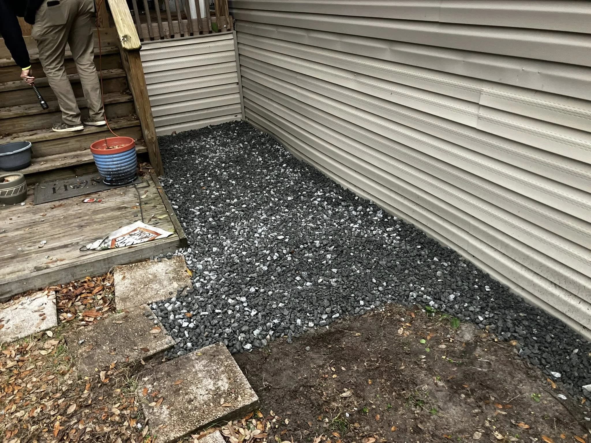 Finished hardwood plank flooring