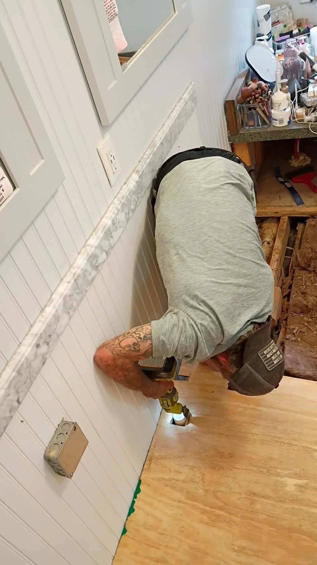 Plank flooring in natural light