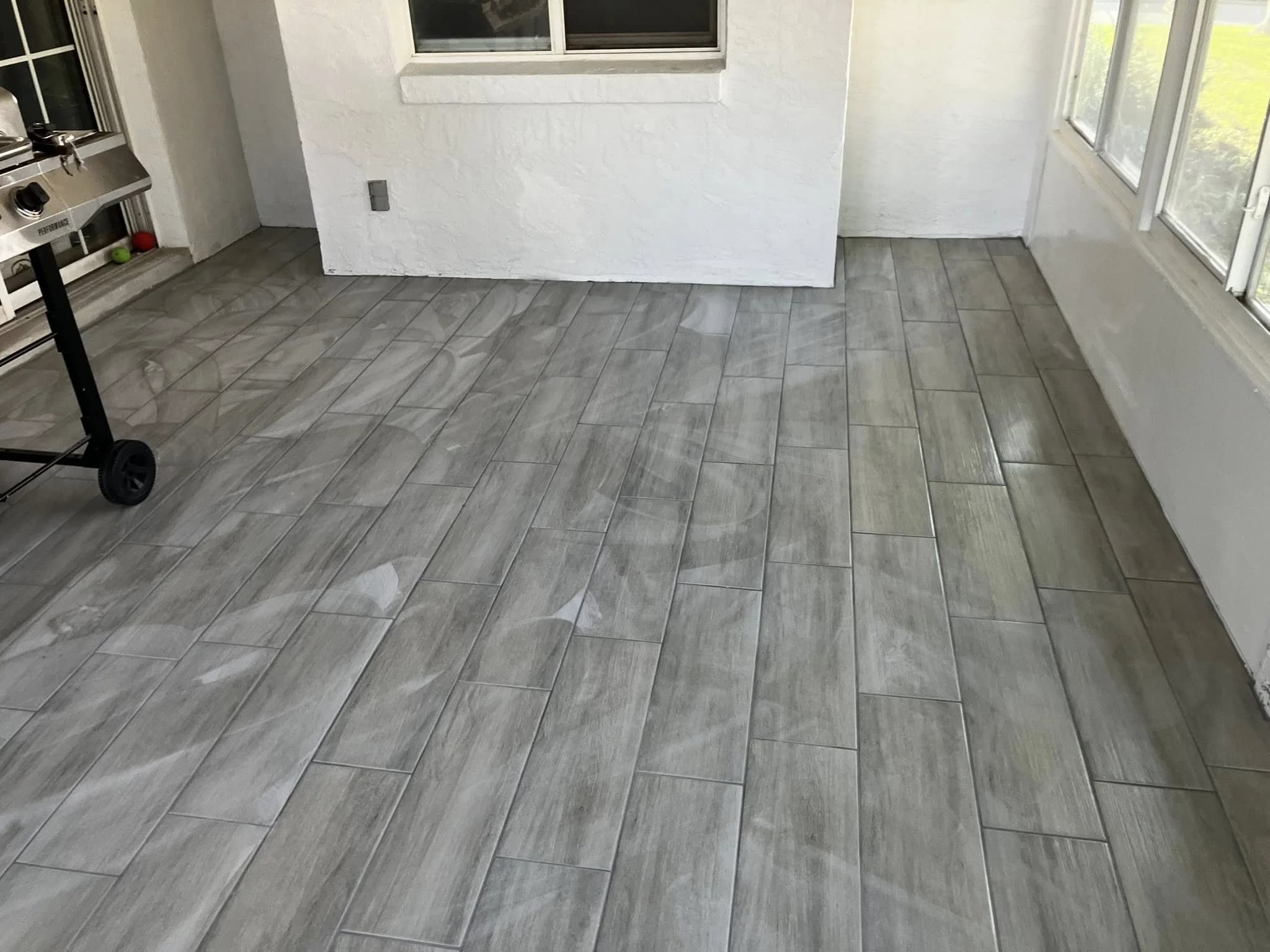 Tile floor final result