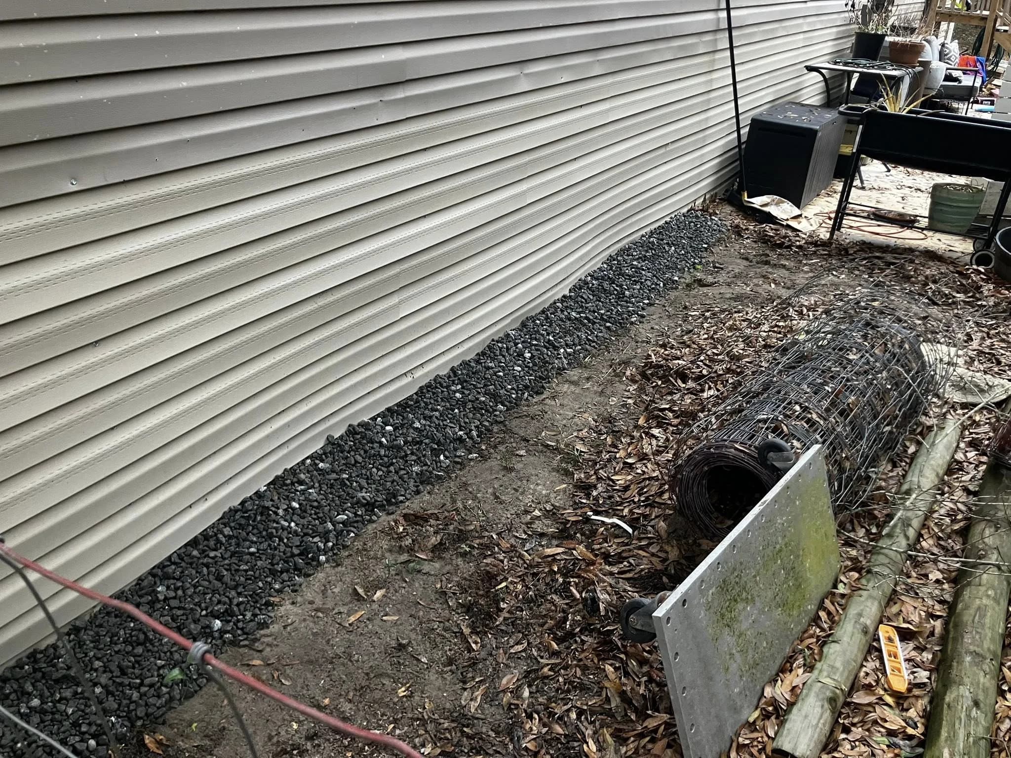 Landscaping and stone border work