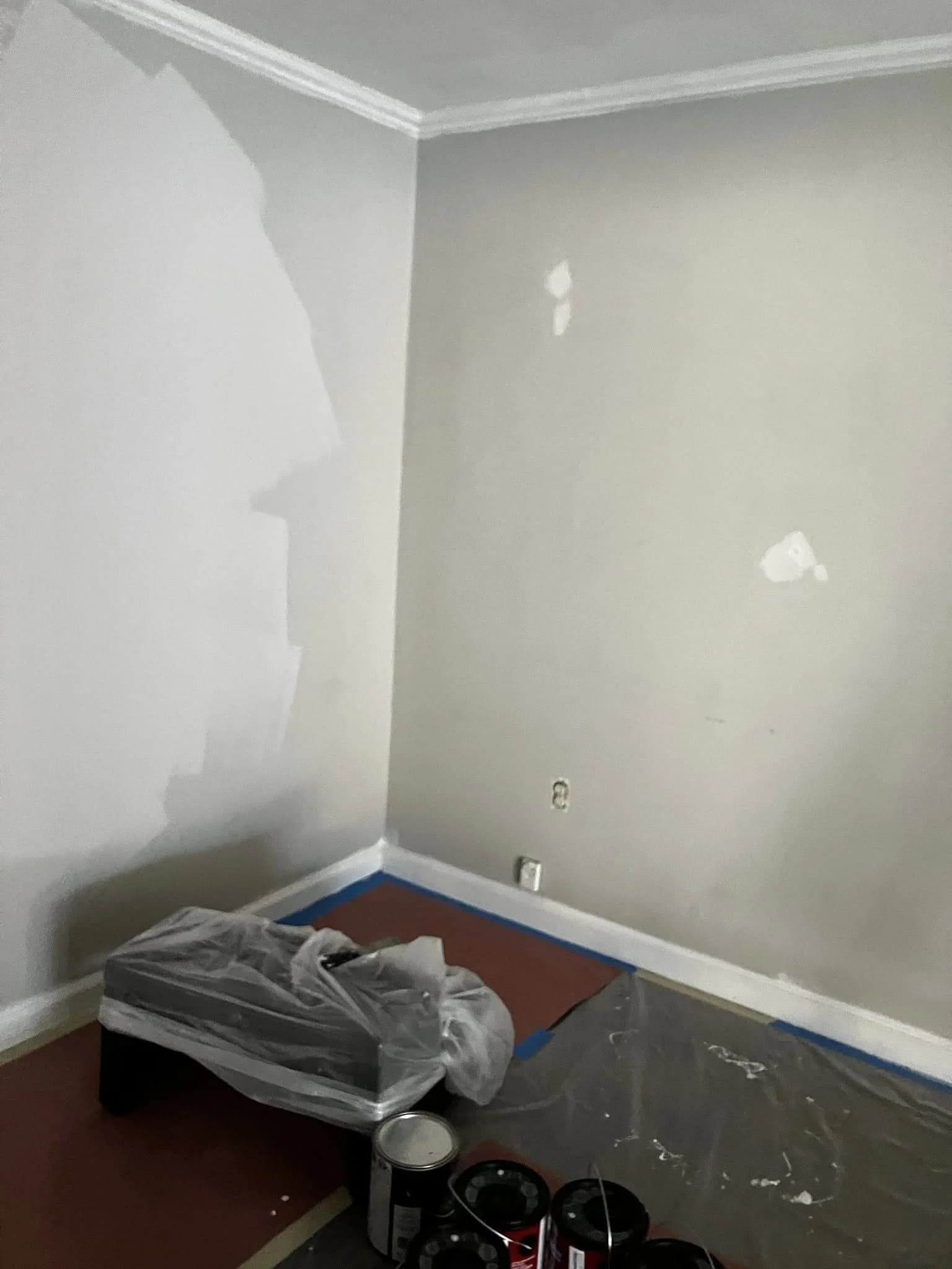 Room paint job in progress