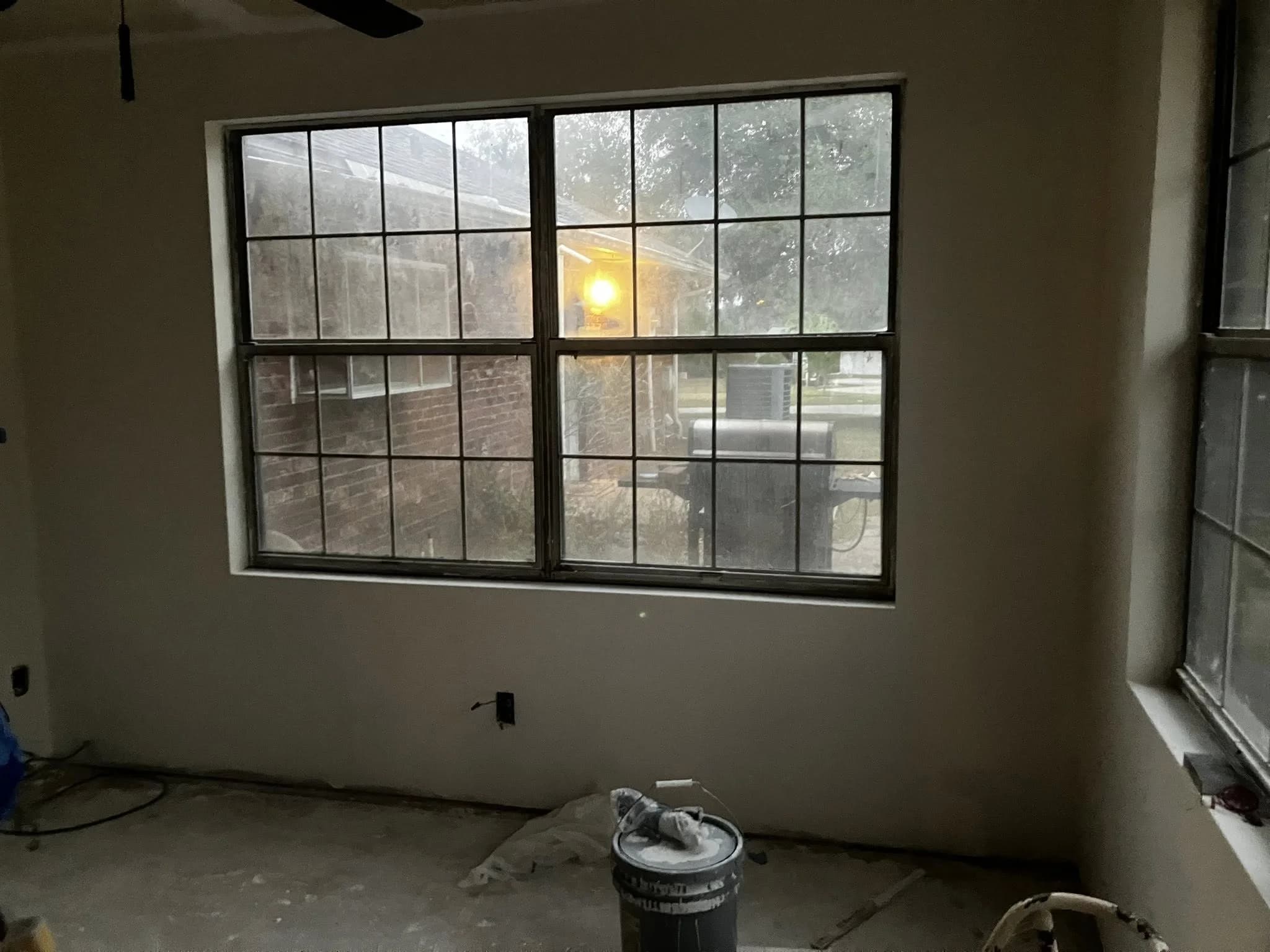 Arch drywall in progress