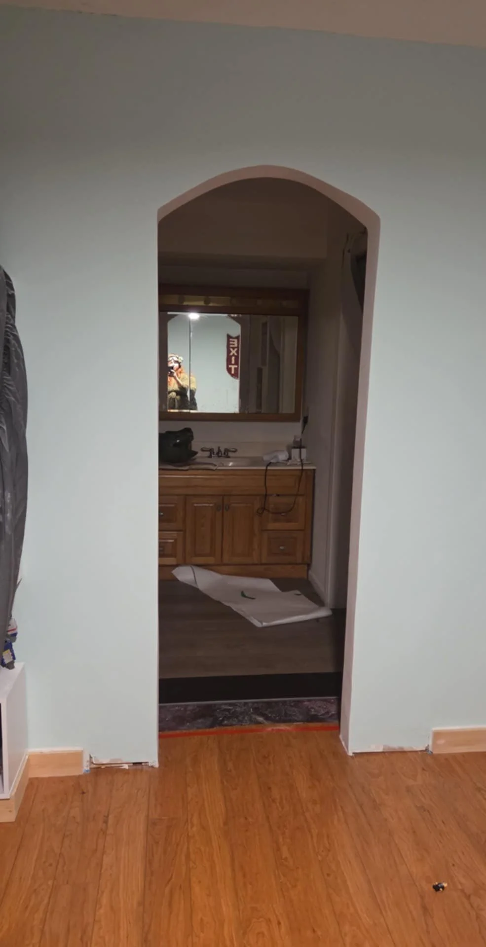 Freshly painted interior archway with clean trim work in an Ocala home remodel