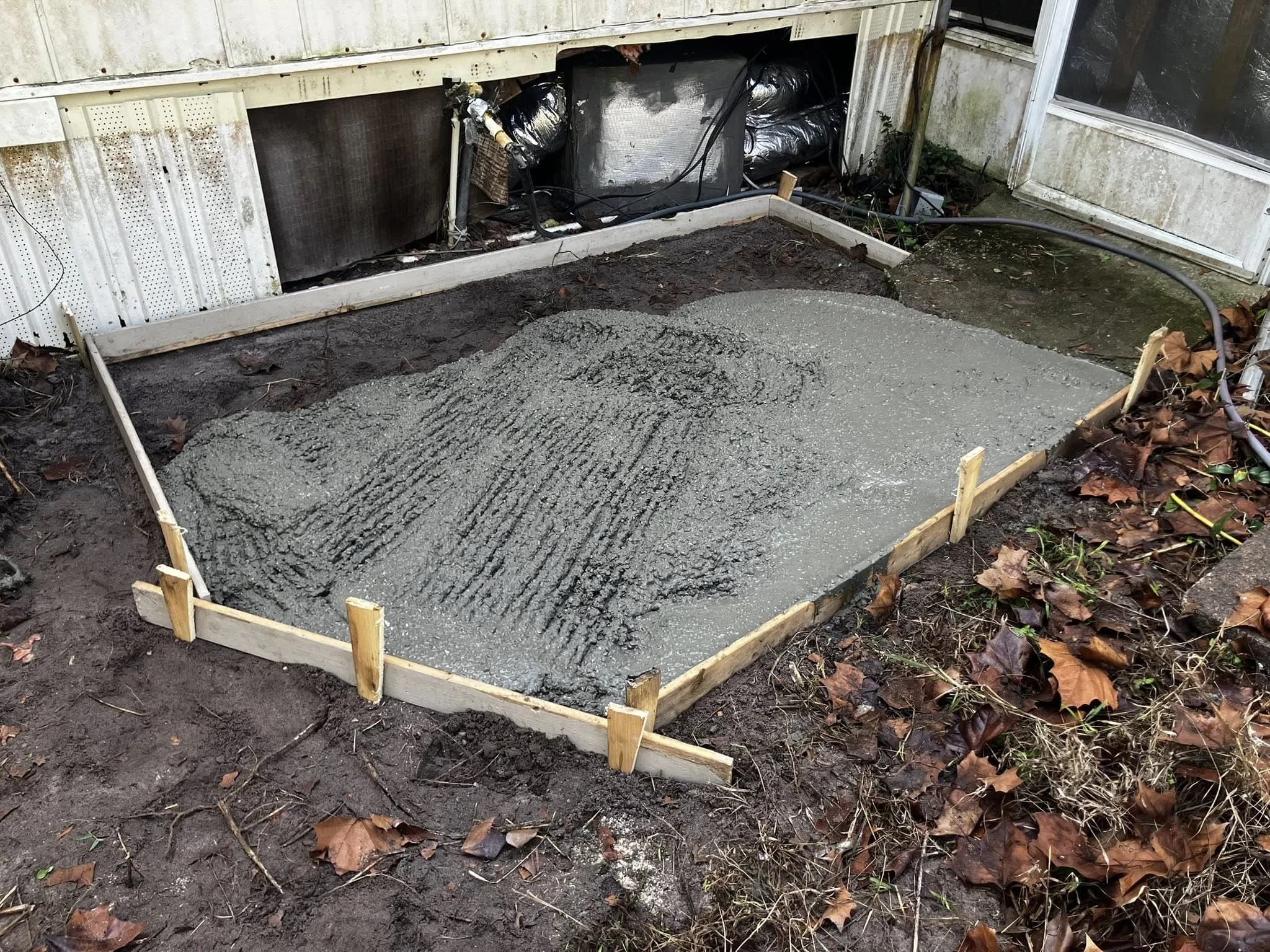 Foundation drainage work