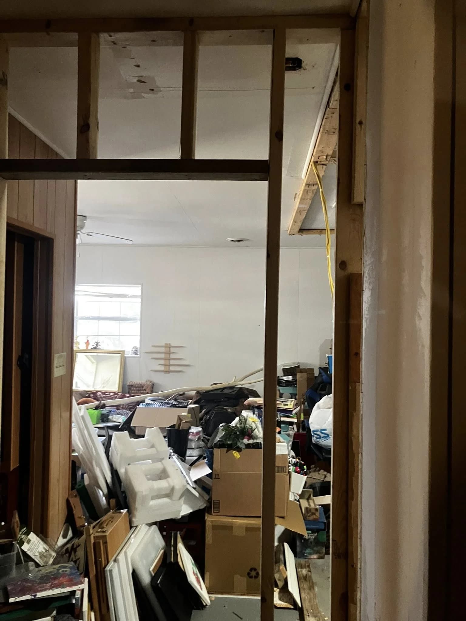 Room framing after demo