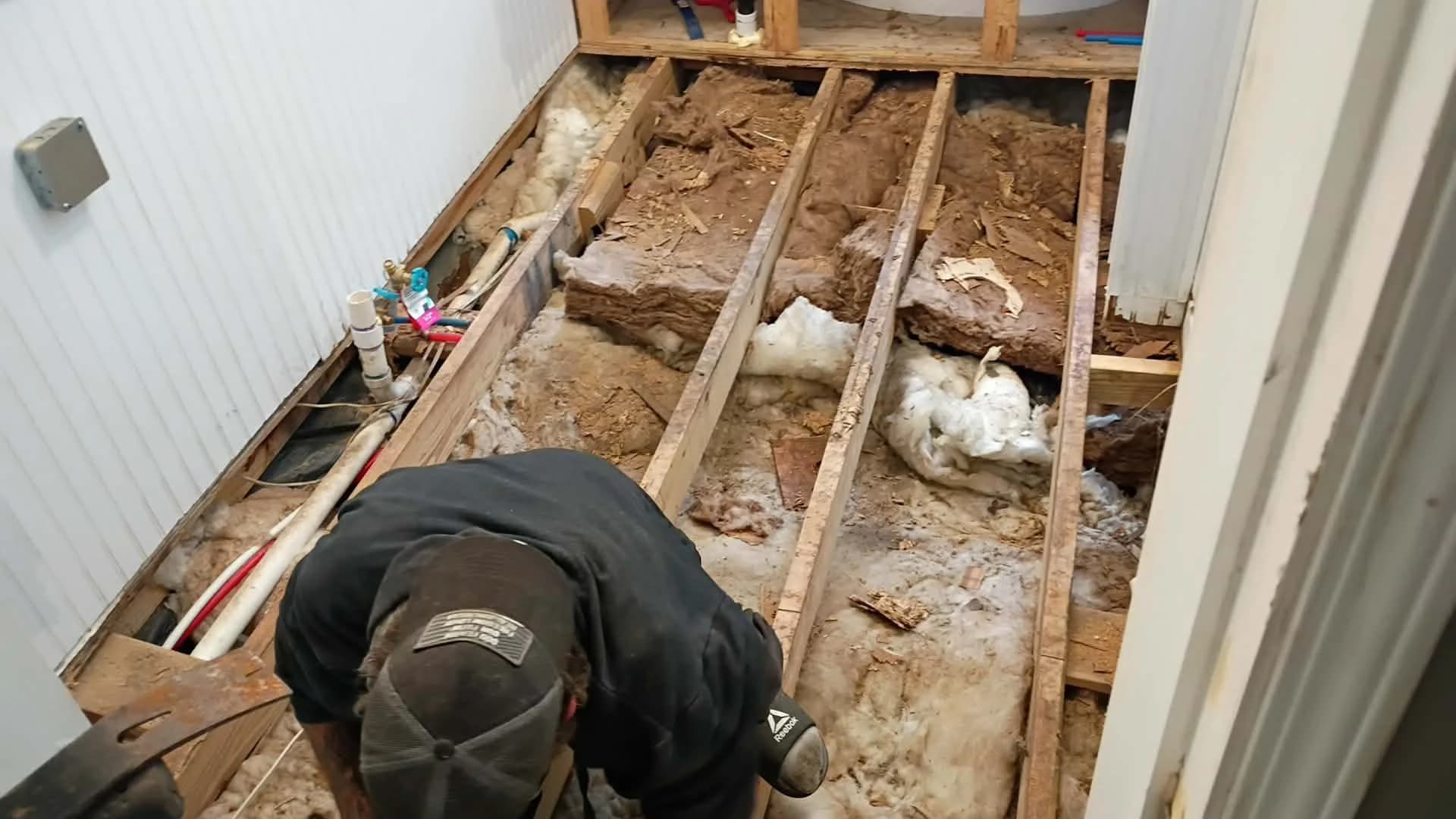 Floor joist repair complete