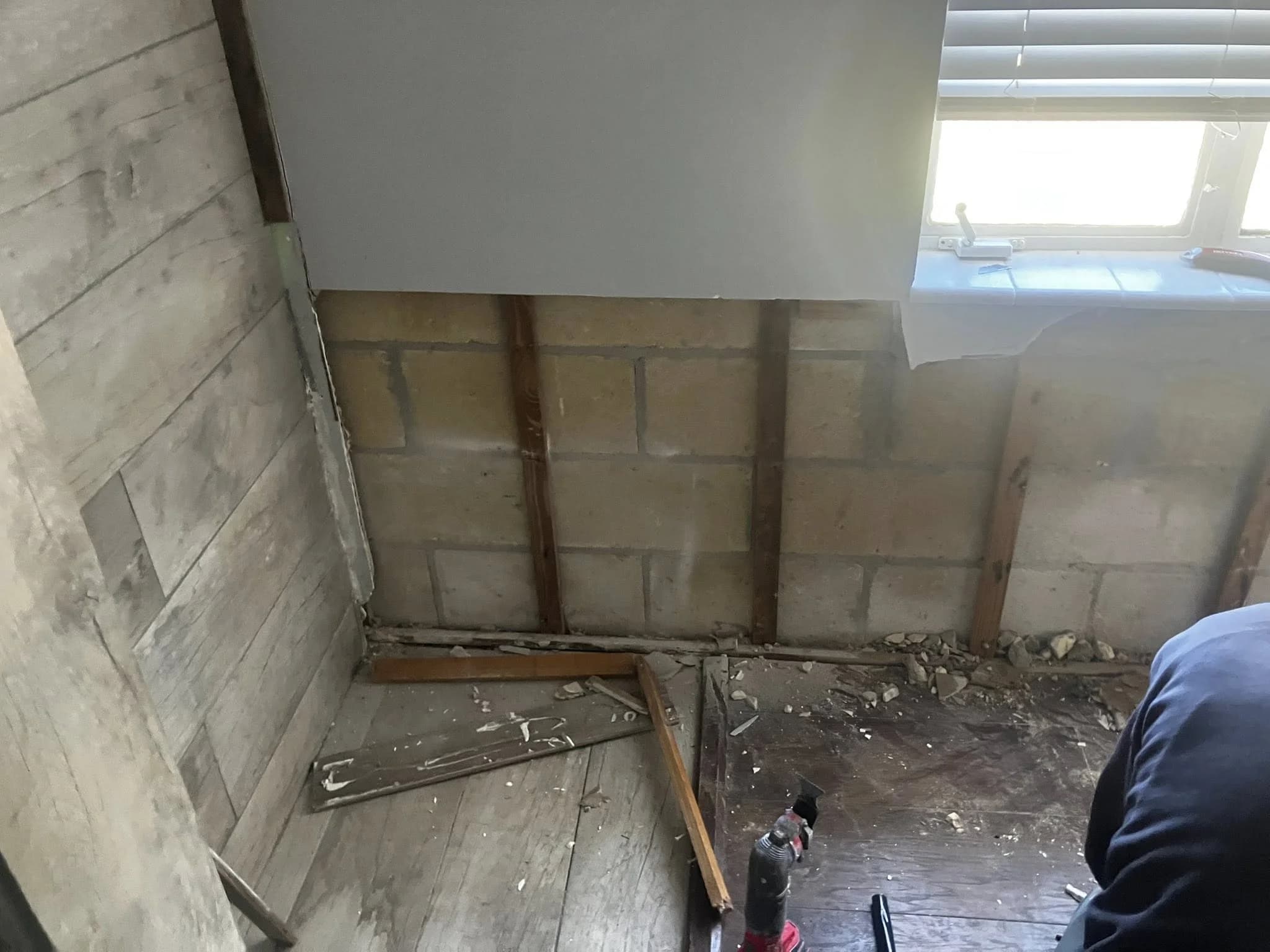 Wall opened during demo