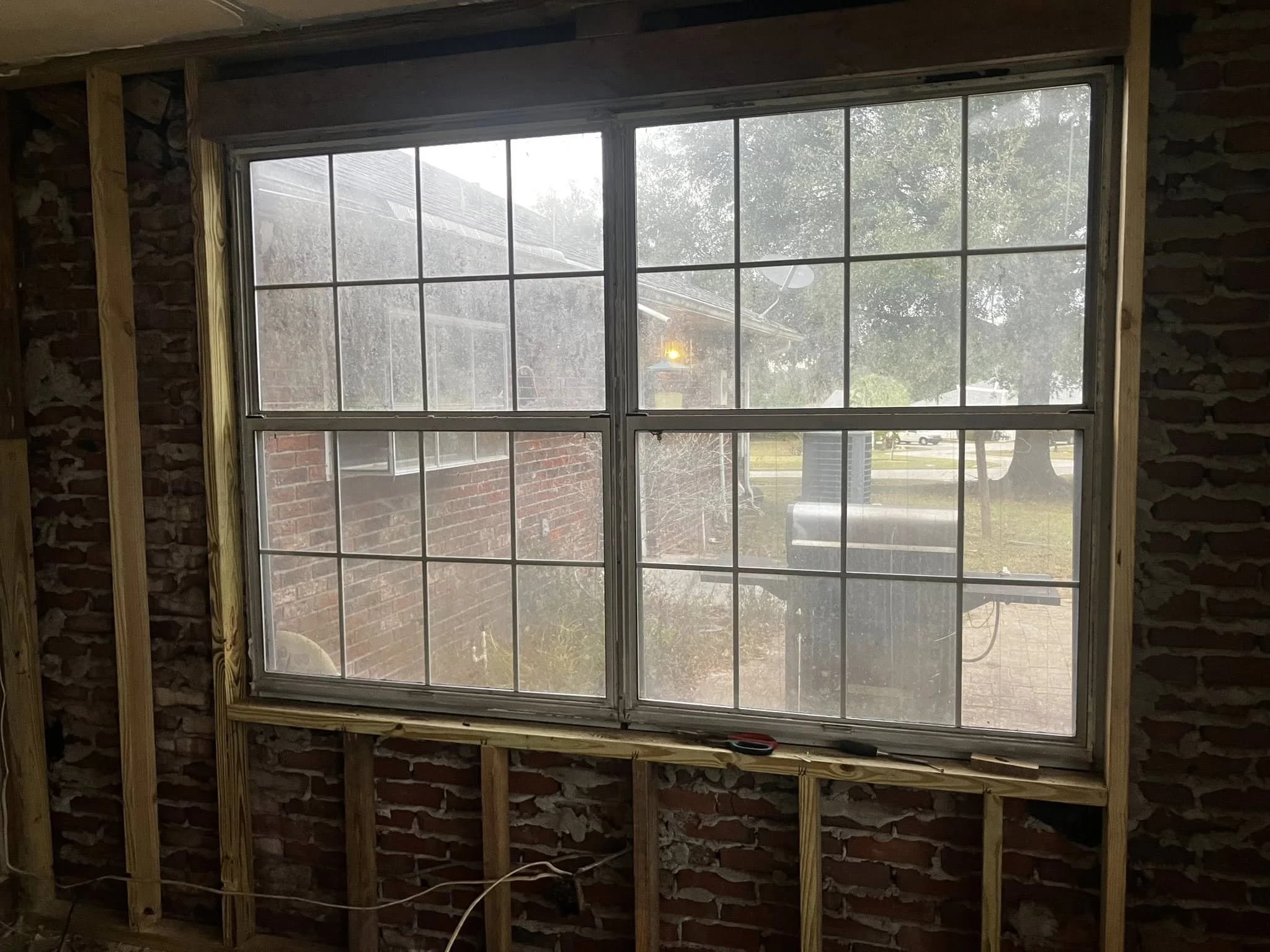 New window framing rough-in